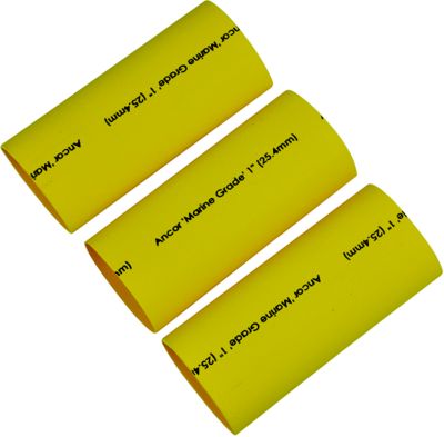 Battery Cable Heat Shrink Tubing, 1″ x 12″, Yellow, 2p