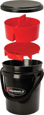 BUCKET KIT CLEANING 5GAL BLACK