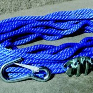 ANCHOR ROPE 50′ W/CLEAT & HOOK ANCHOR ROPE 50′ W/CLEAT & HOOK