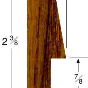 TEAK BUNK RAIL MOLDING 2-3/8 PMG TEAK BUNK RAIL MOLDING 2-3/8 PMG
