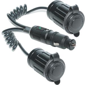 12VDC PLUG W/DUAL EXTENSION