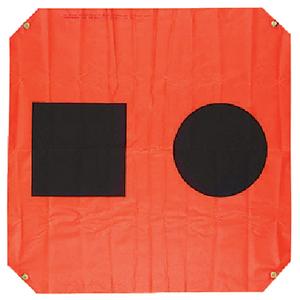3’X3′ ORANGE DISTRESS FLAG