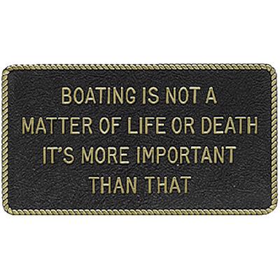 BOATING IS NOT A MATTER OF