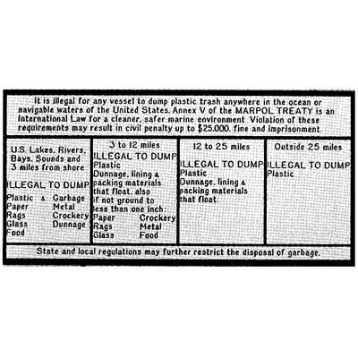 ILLEGAL DUMPING PLAQUE