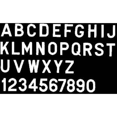 LETTER WHITE 3IN STICK ON IN2I