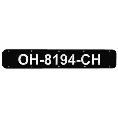 24  REGISTRATION PLATES/BLACK