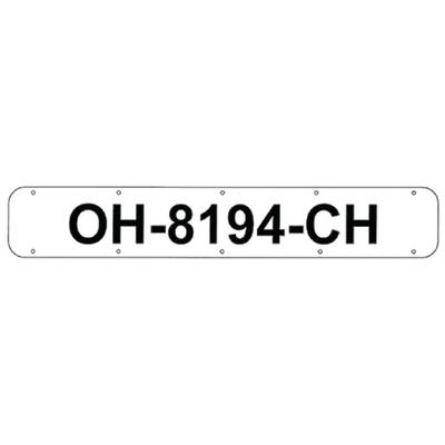 4 X 32.5 WHT REG. PLATES PR/PK