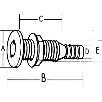 1-1/2  X-LONG THRU HULL-WHITE