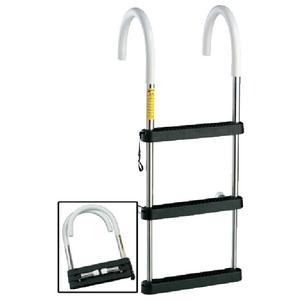 4 STEP SS TELES HOOK LADDER