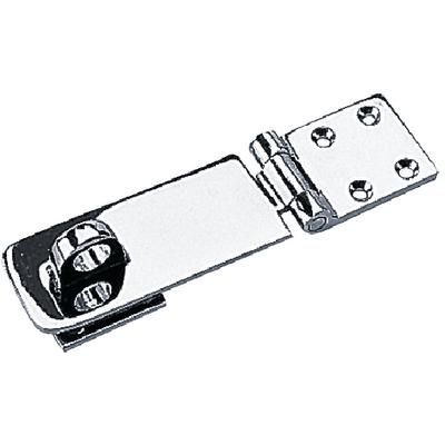 HEAVY DUTY HASP 4-1/4IN CHR/BR