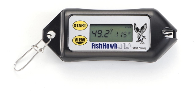 Fish Hawk TD digital water temperature and depth gauge/PRICE INCLUDES $23.00 FREIGHT CHARGE FROM SUPPLIER