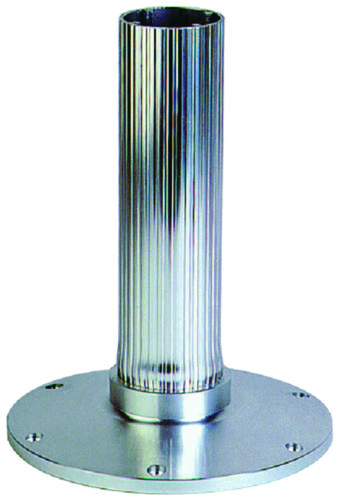 Garelick™ EEz-in Fixed Overall Height 2.875″ Seat Base, Ribbed Stanchion, Satin Anodized Finish