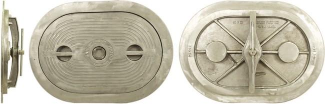 Flush Deck Hatch | Hex Centerbolt | Oval 15″ X 24″ | Aluminum, Steel