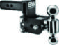 B&W TS10033B Trailer Hitches Tow & Stow Dual Ball Receiver Hitch Fits Standard 2″ Receiver