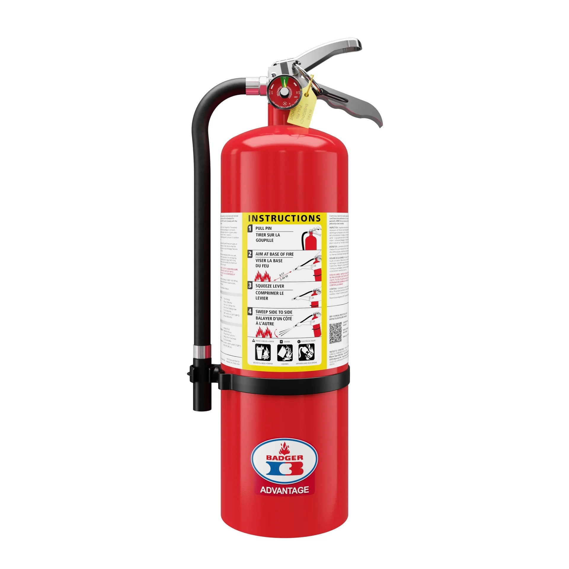 Badger Advantage 10lb 4-A:60-B:C Fire Extinguisher/2023/ 4 YEAR SERVICE LIFE/HURREY THIS SALE WON’T LAST LONG!