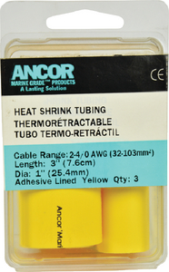 HEAT SHRINK TUBE 3/4X48 YL 1PC