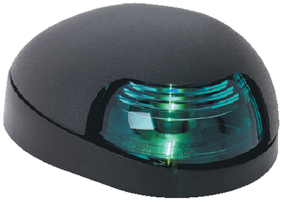 SIDELIGHT  GREEN LENS BLK CVR
