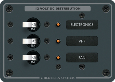 PANEL DC 3 CIRCUIT BREAKER