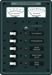 PANEL DC 5 POS VOLT/AMMETER