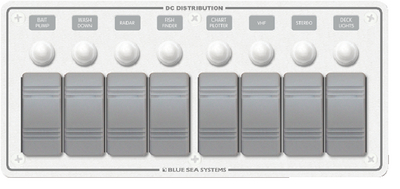 8 POS. HORIZONTAL WHITE PANEL