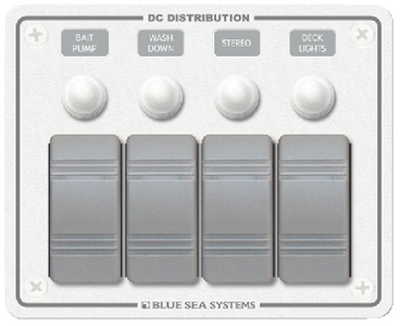 4 POS. HORIZONTAL WHITE PANEL