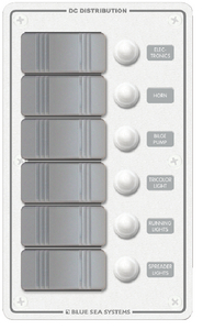 6 POS. VERTICAL WHITE PANEL