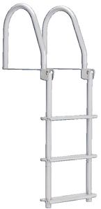 DOCK LADDER 3 STEP FLIP UP WHT