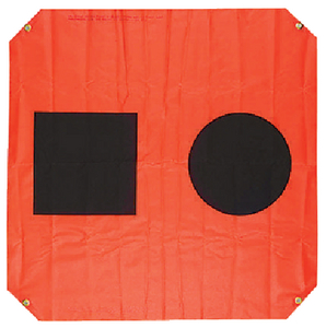 3'X3' ORANGE DISTRESS FLAG