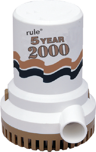 5 YEAR 2000 GPH PUMP 12V