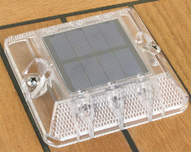 DOCK LIGHT SOLAR 4X4 WHT 2 PK