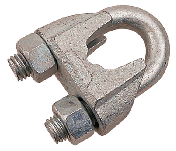 WIRE ROPECLIP 3/6 ZINC PR/PK