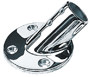1IN-45DEG SS ROUND RAIL BASE
