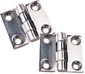 SS BUTT HINGE-1 5/8 X 1 2/PK