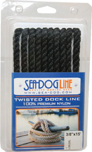 TWISTED NYLON DL 1/2 X15' BLK