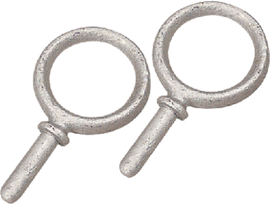 OARLOCK HORN 2IN ROUND GALVANI