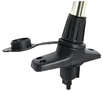 LED POLE LT. W/BLK LOCK BASE