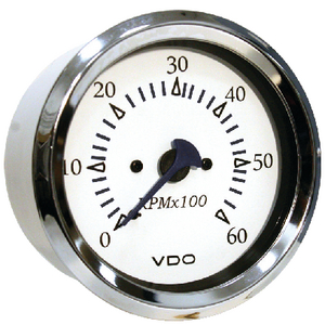 6000RPM TACH STERNDRV CHRO/WHT