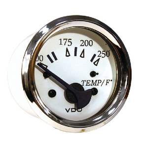 250F ENGINE TEMP GAGE CHR/WHT