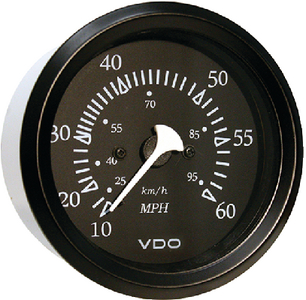 60MPH SPEEDOMETER BLK/BLK