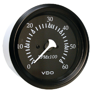 6000RPM TACH STERNDRV BLK/BLK