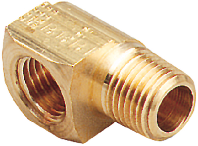 BRASS TANK ELBOW-3/8 X 90DEG.