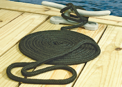 DBL BRD DOCK LINE-TEAL-3/8 X15