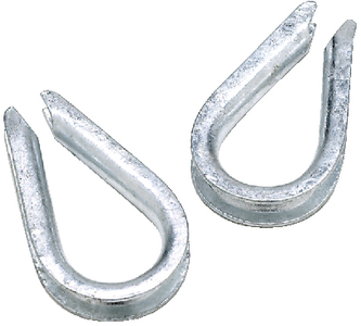ROPE THIMBLE-GALV-3/8 -BULK
