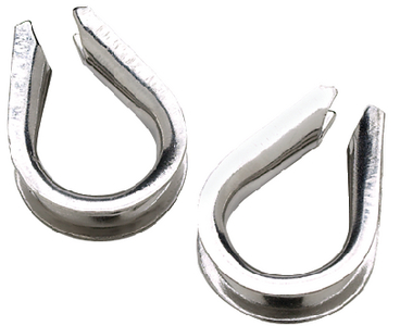 ROPE THIMBLE-SS-3/16 (2/CARD)