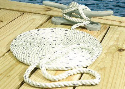 DOCK LINE W/TRACER-3/4 X 35'