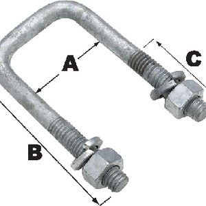 SQ U 7/16-14X3-1/16X4-5/16 SQ U 7/16-14X3-1/16X4-5/16