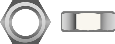 6-32 HEX NUT 10/BG