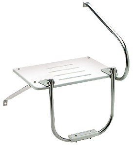 WHT PLATFORM O/B W/SS HDWR
