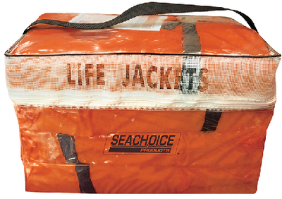 ORANGE ADULT VEST 4PAK W/BAG