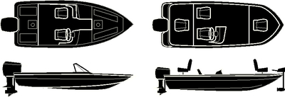16-18'FISH & SKI BOAT COVER